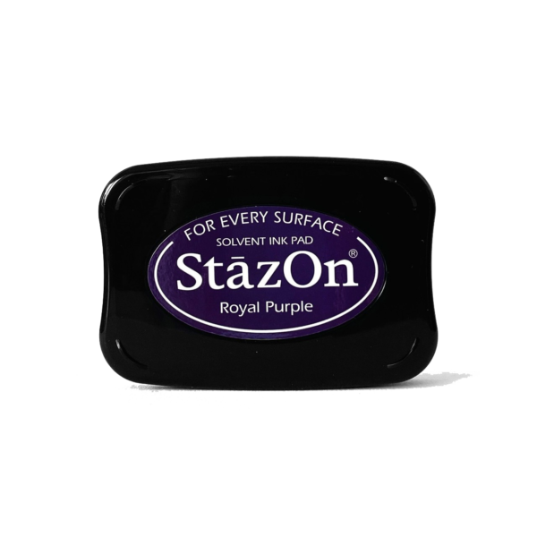 SZ-101 StazOn quick dry solvent ink pad: Purple color - โลกตรายาง